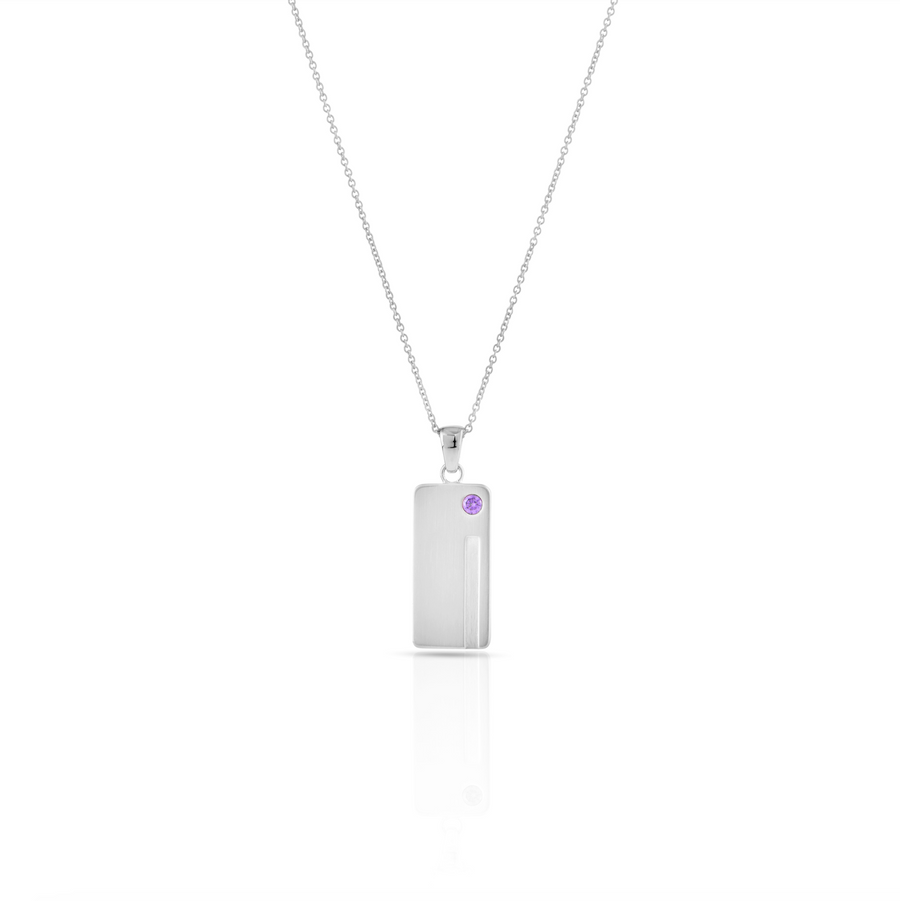 Tag Necklace - Silver