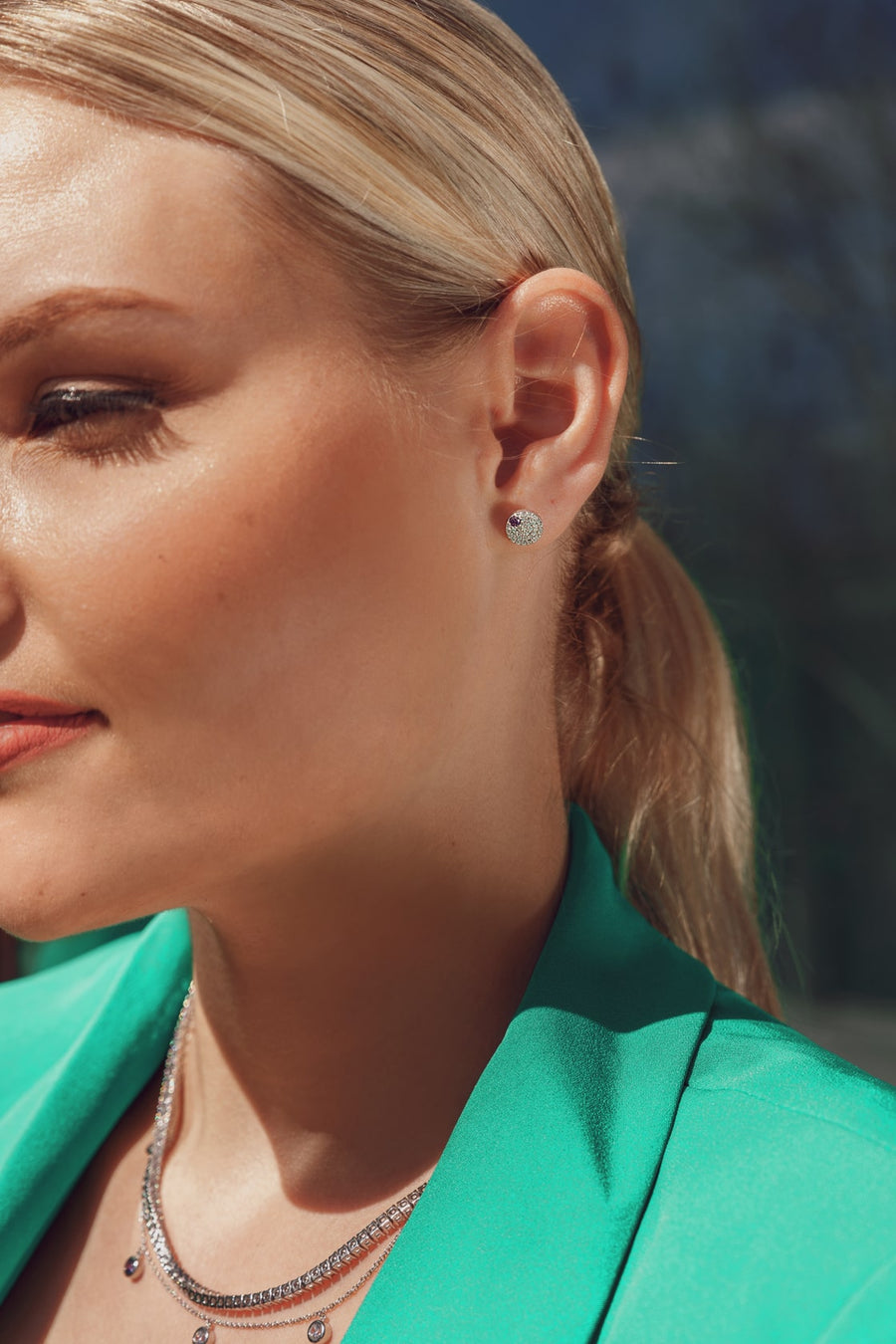 Circle Earstuds - Silver