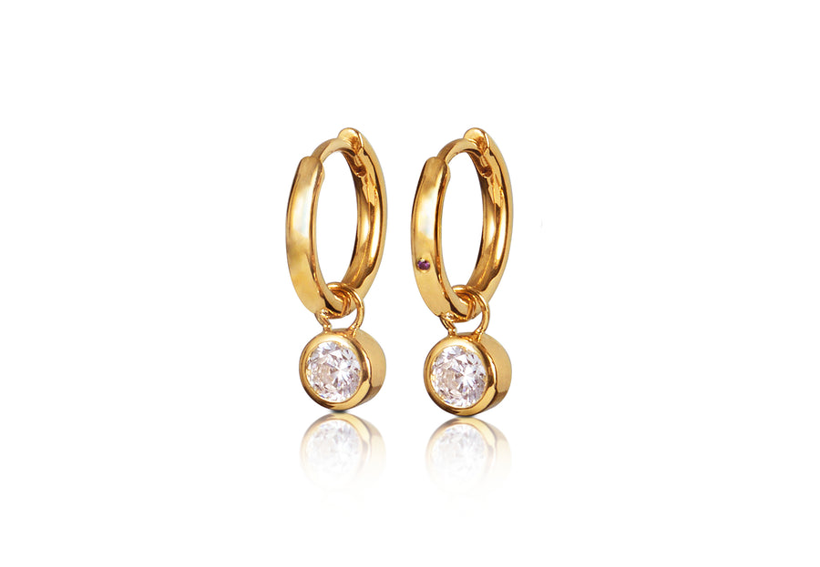 Pendant Mini Hoops - Gold