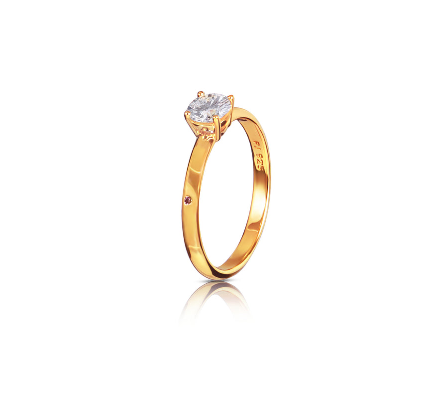 Solitaire Ring - Gold